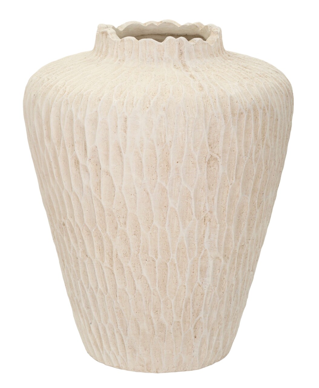 Vaza decorativa Shade, Mauro Ferretti, 32x40 cm, oxid de magneziu, crem - imagine 7